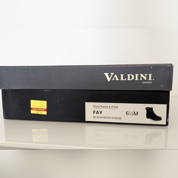 Valdini black suede Fay boots 6.5US - Picture 5 of 8